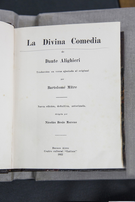 La Divina Comedia. Nueva edición ordenada por el Ministerio de Justicia e instrucción pública, dirigida por Nicolás Besio Moreno y publicada en 1942